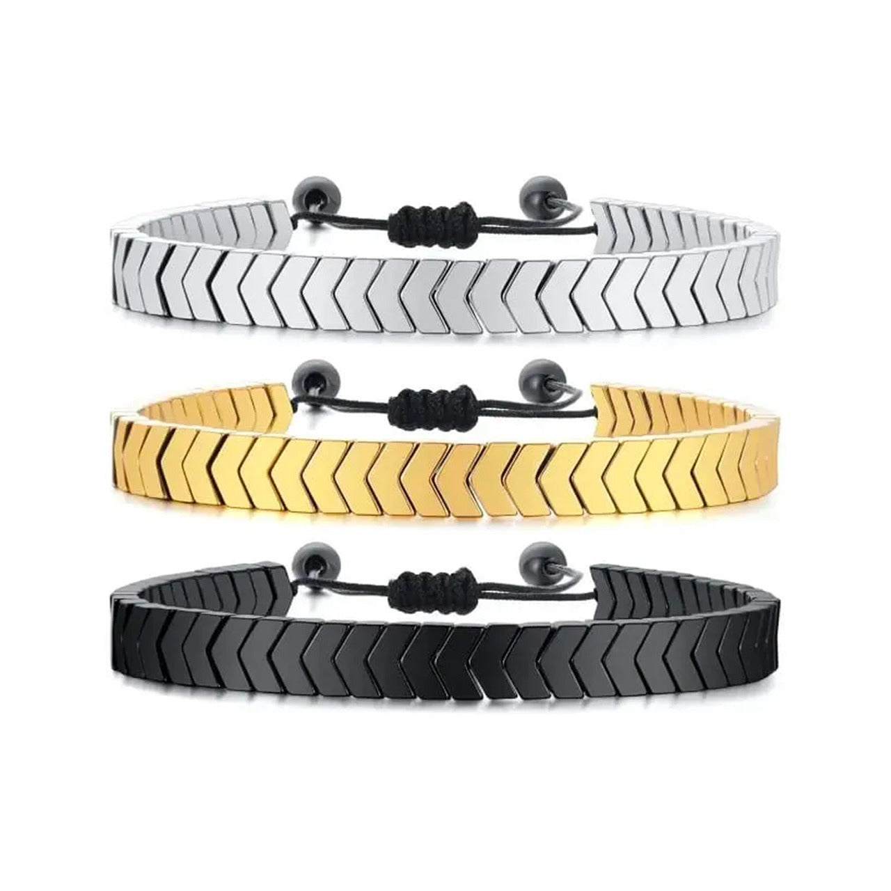 Minimalist Chevron Arrow Bracelet - Adjustable