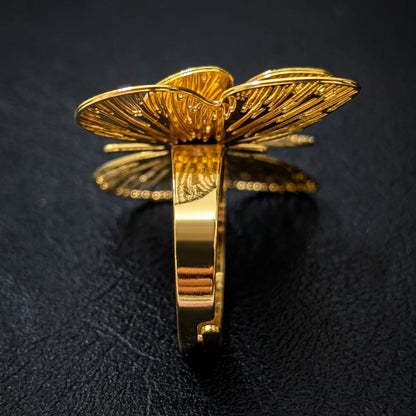 Stainless Steel Butterfly Ring - Anti Tarnish