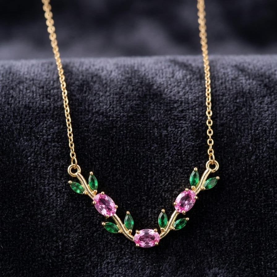 Tulip Necklace - Anti tarnish