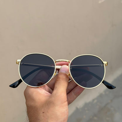 Retro Round Gold-Frame Sunglasses | Classic Vintage Style