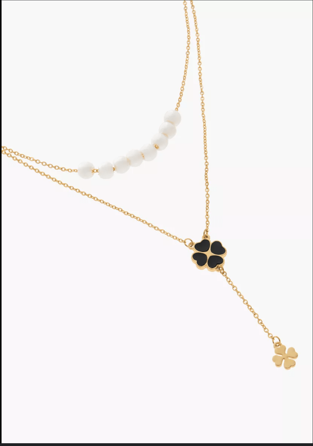 Clover Elegance Layered Necklace - Luxique Collection