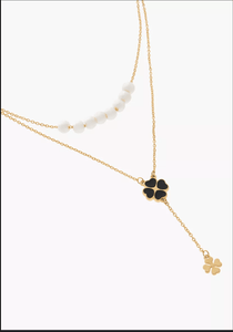 Clover Elegance Layered Necklace - Luxique Collection