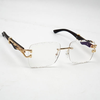 UV400 Photochromic Rimless Sunglasses