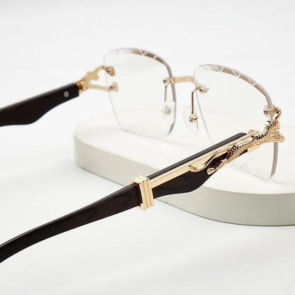 UV400 Photochromic Rimless Sunglasses