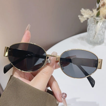 Retro Oval Sunglasses – UV400 Polarized